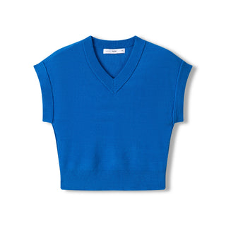 Drop Sleeve Vest IN: Pool Blue