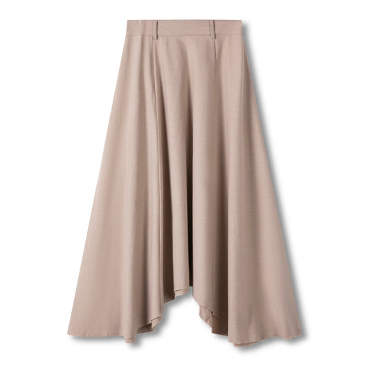 Asymmetric Skirt IN: Oatmeal