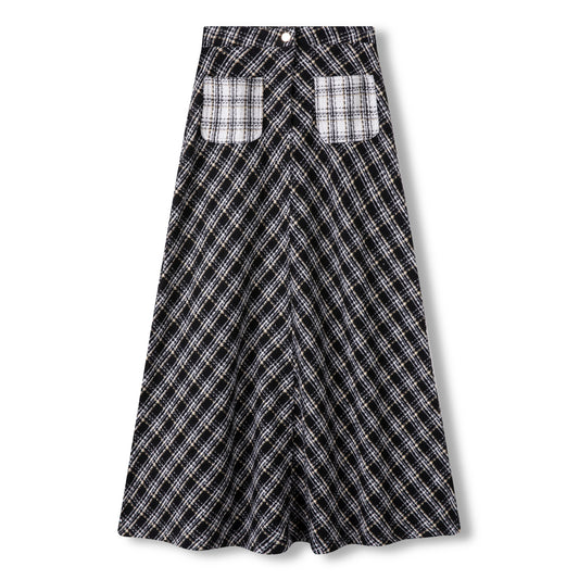 Tweed Skirt IN: Black/White