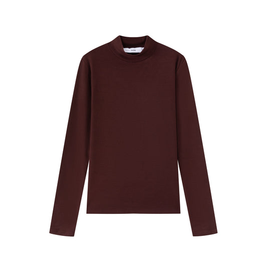 Modal Mockneck IN:Burgundy