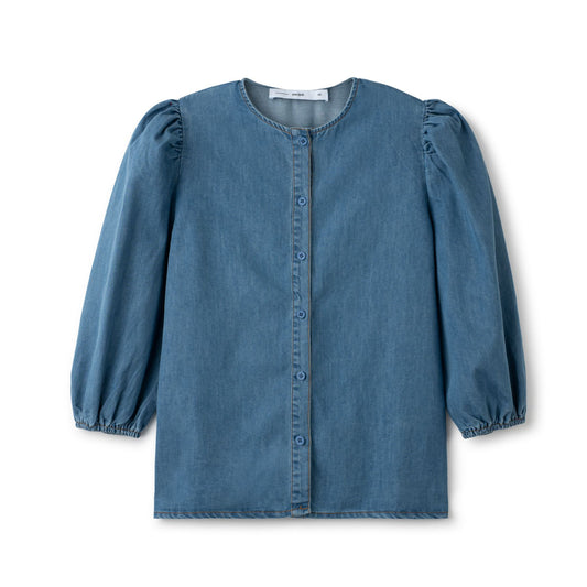 Puff Sleeve Shirt IN: Denim