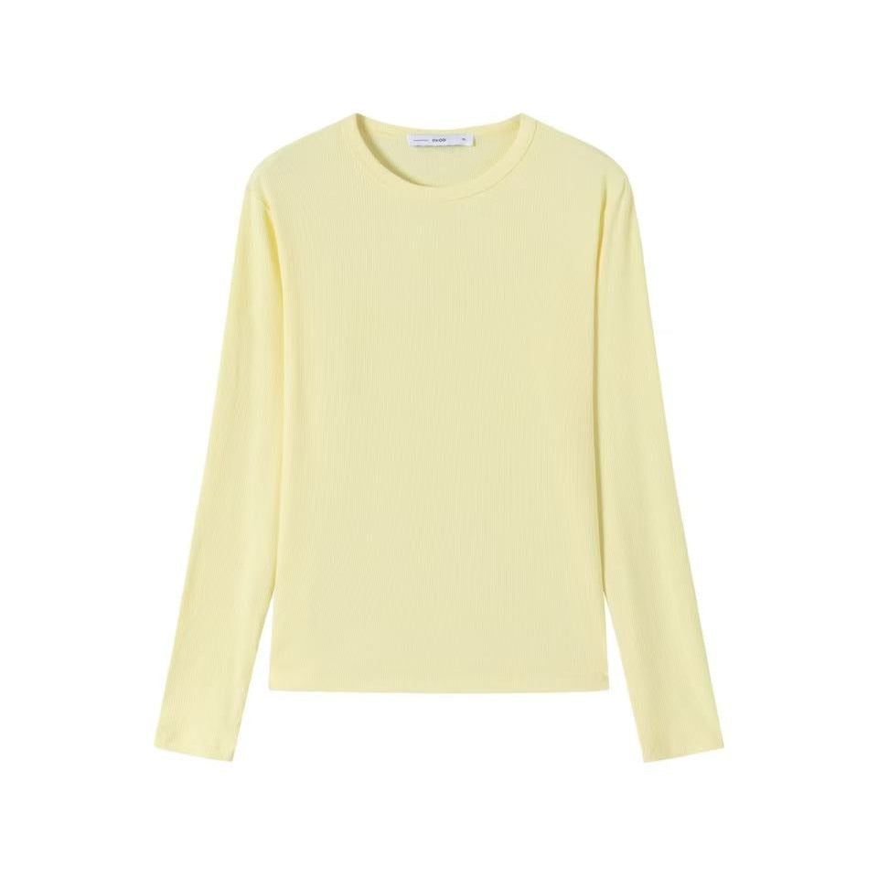 Signature Ribbed Tee IN:Lemon