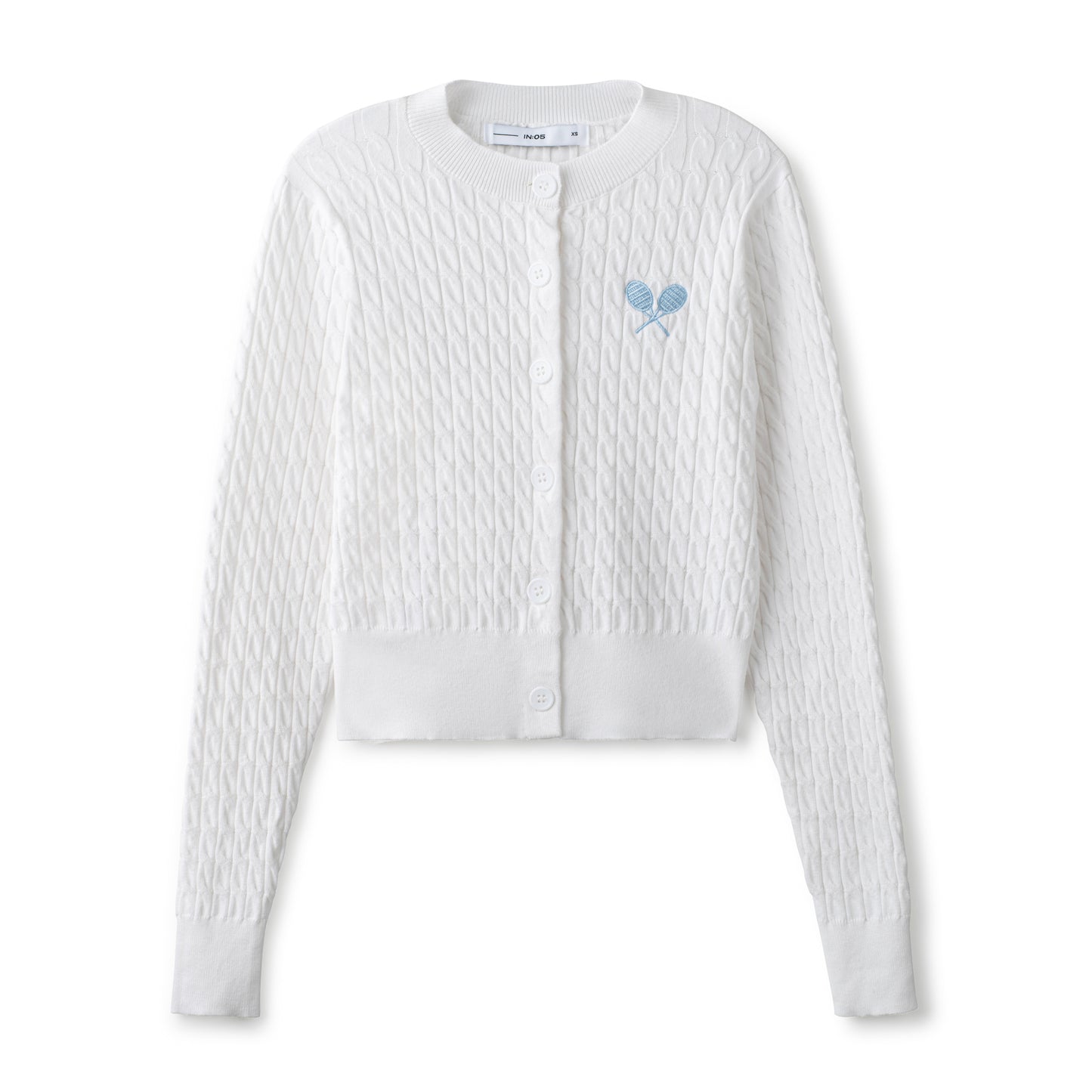 Sport Cable Knit Cardigan IN: White