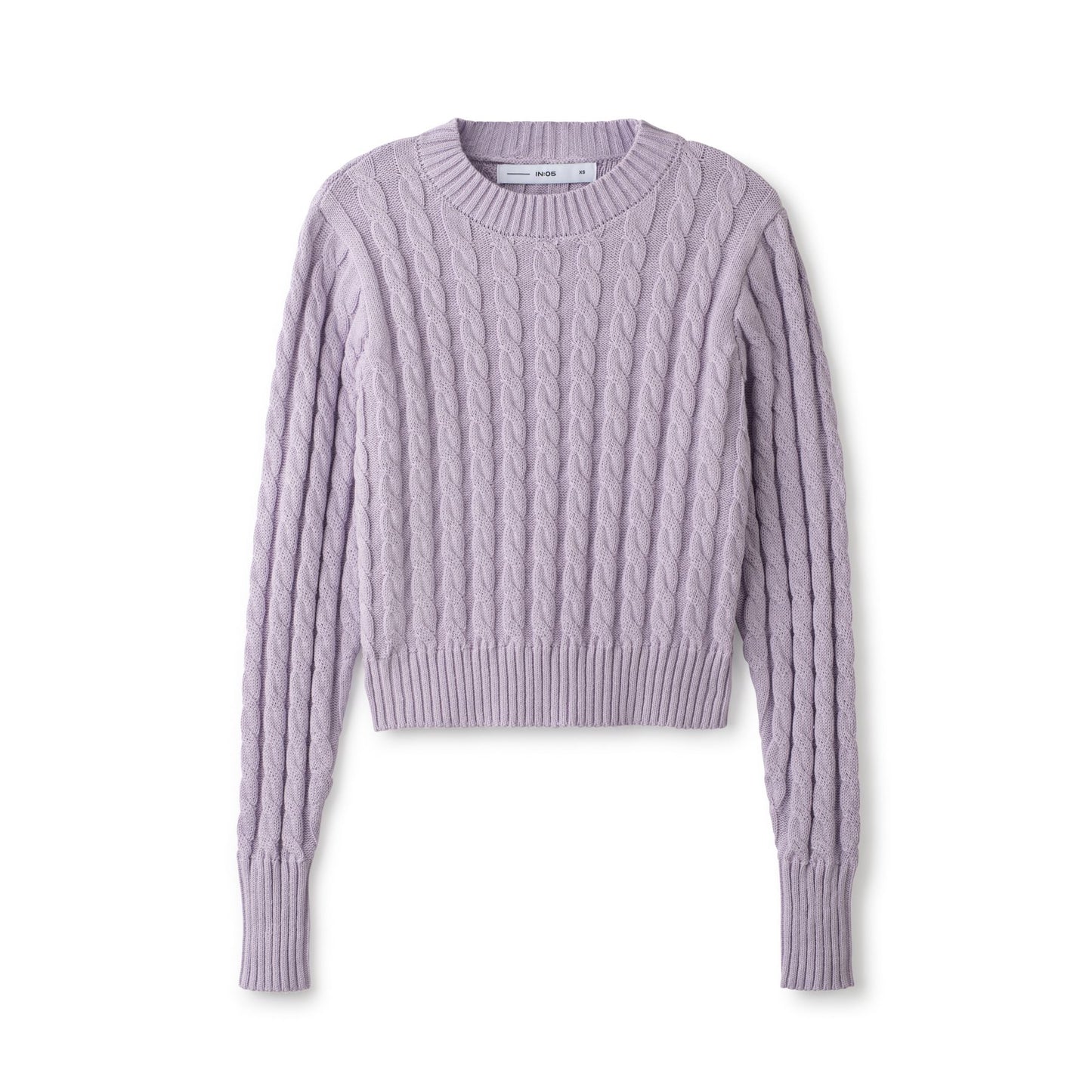 Cable Knit Sweater IN: Lavendar
