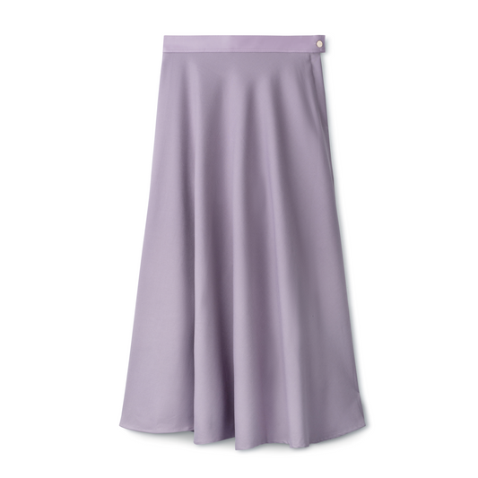 Signature Circle Skirt with Leather Waist Band IN: Lavender