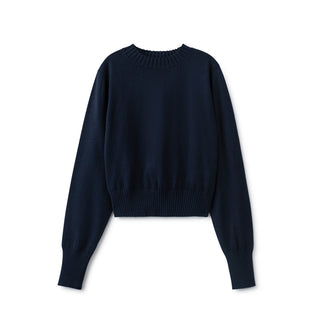 Summer Crop Sweater  IN: Navy