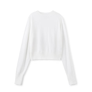 Summer Crop Sweater  IN: White