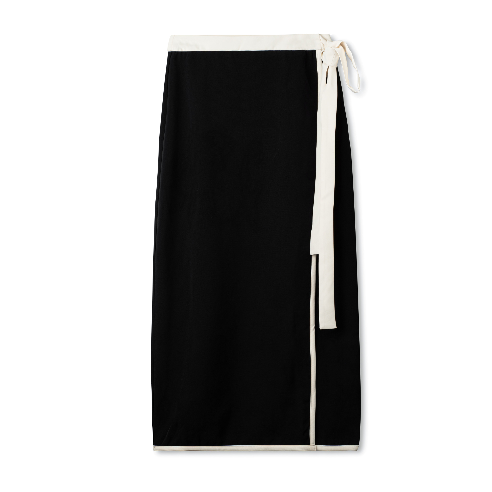 Trim Belt Skirt IN: Black Cream