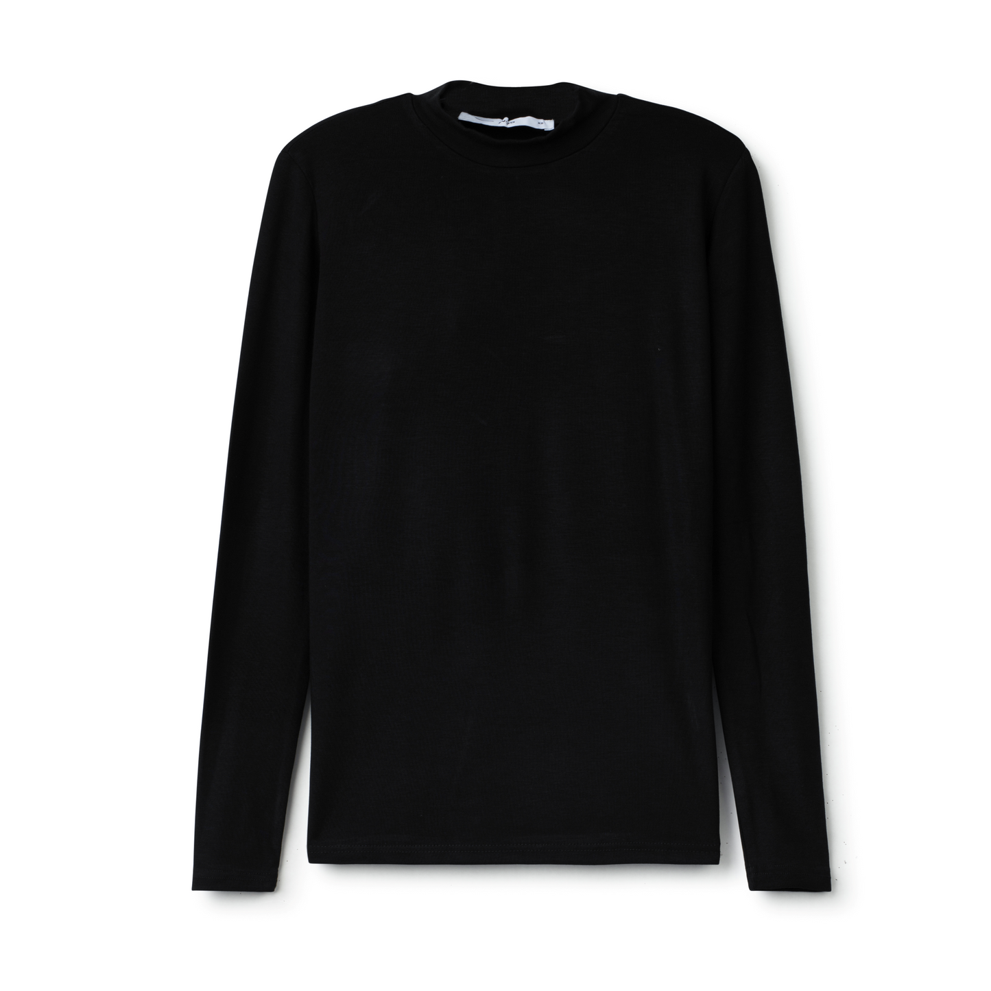 Signature Mockneck Tee IN: Black
