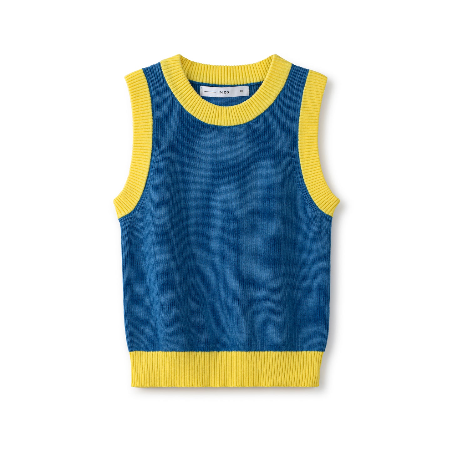 Color Block Vest IN: Cornflower