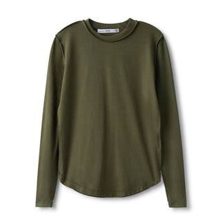 Seam Fitted Tee IN: Olive