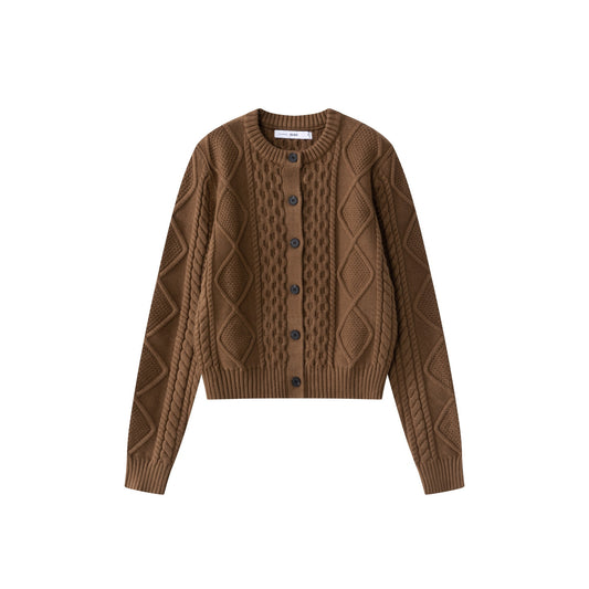Lux Cable Cardigan IN:Mocha
