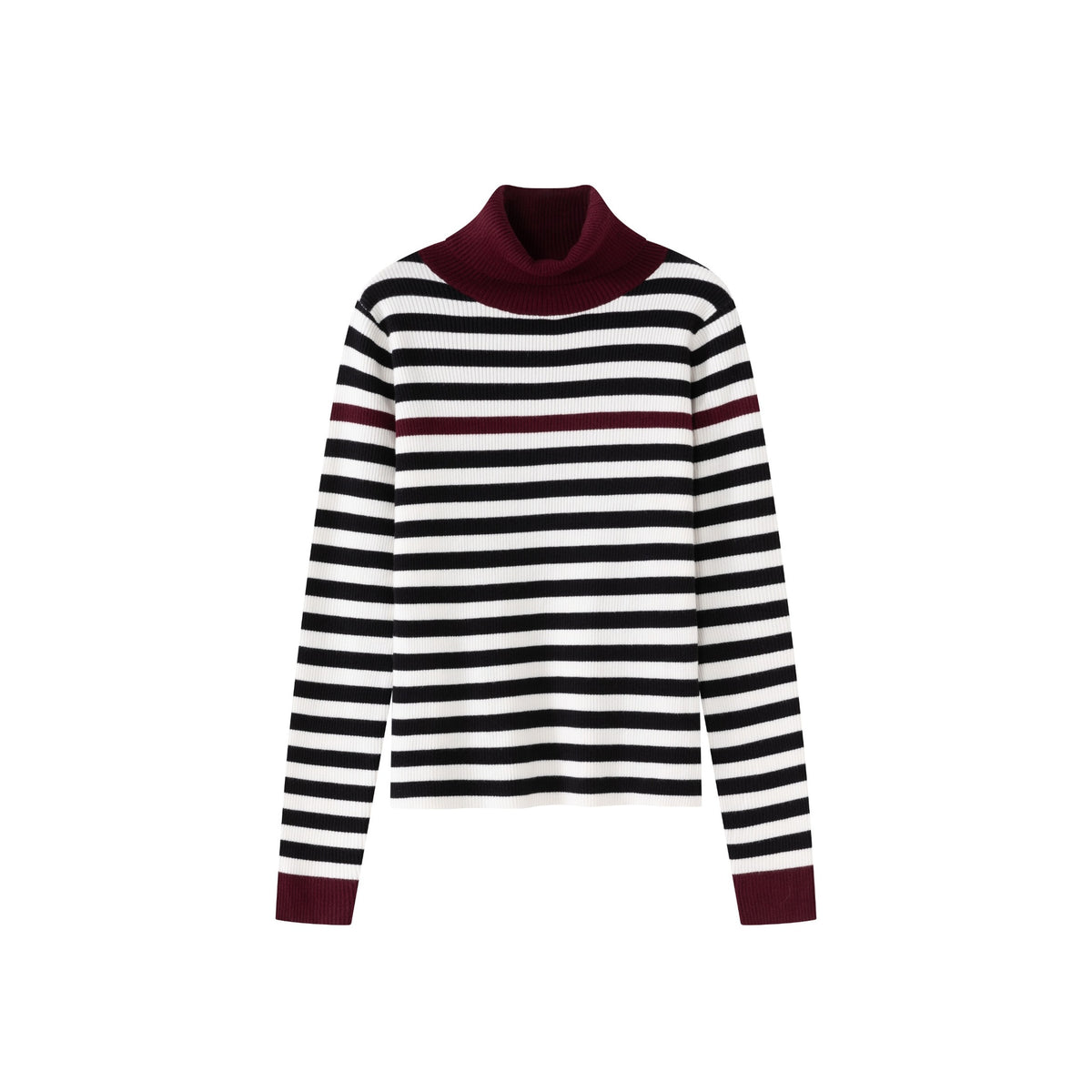 Stripe Turtleneck IN:BWM