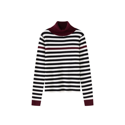 Stripe Turtleneck IN:BWM