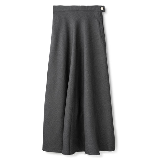 Basic Circle Skirt In: Medium Grey