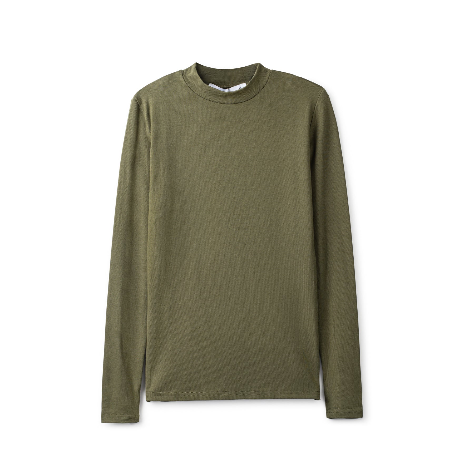 Signature Mockneck Tee IN: Olive