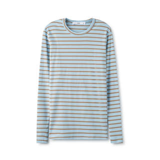 Signature Smooth Tee IN: Mocha Stripe