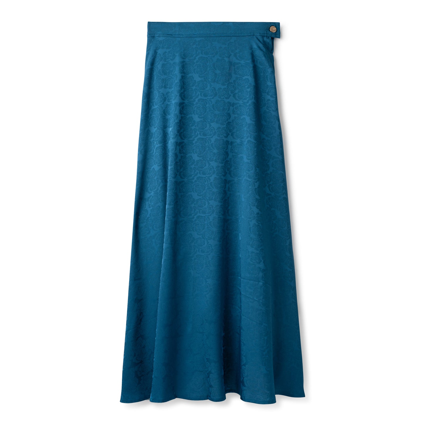 Basic Circle Skirt In: Blue Floral Tone