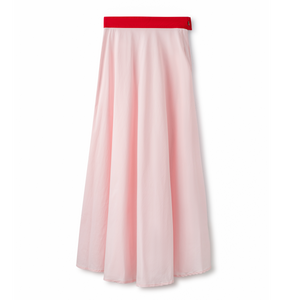 Signature Summer Color Block Circle Midi Skirt IN: Light Pink