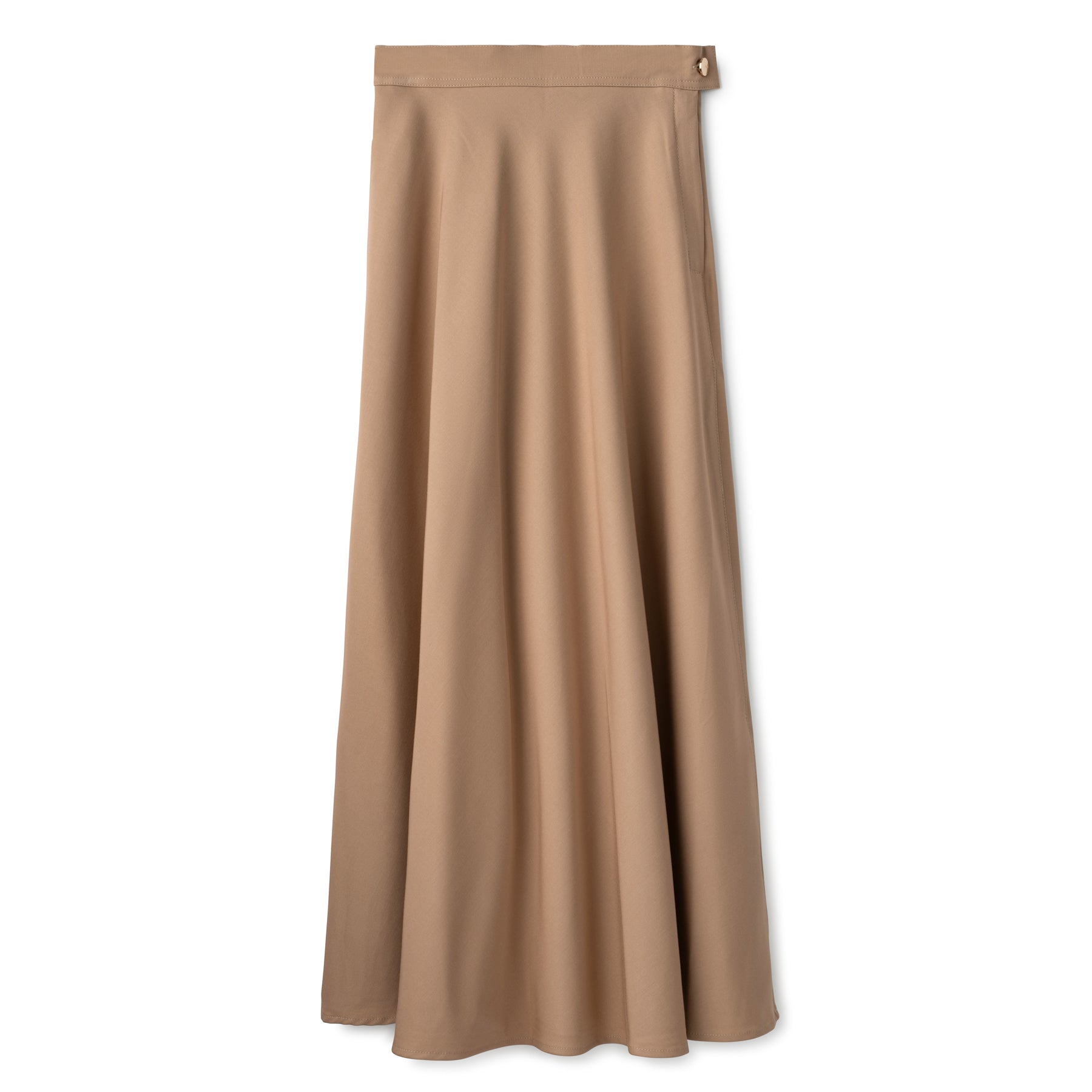 Basic Circle Skirt In: Beige