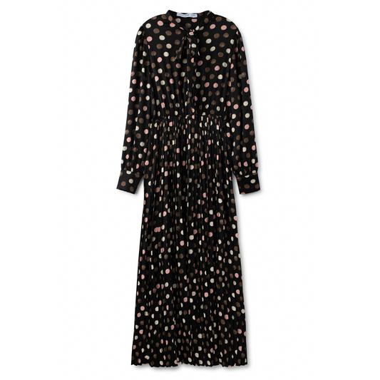 Perfect Pleated Dress IN: Polka Dot