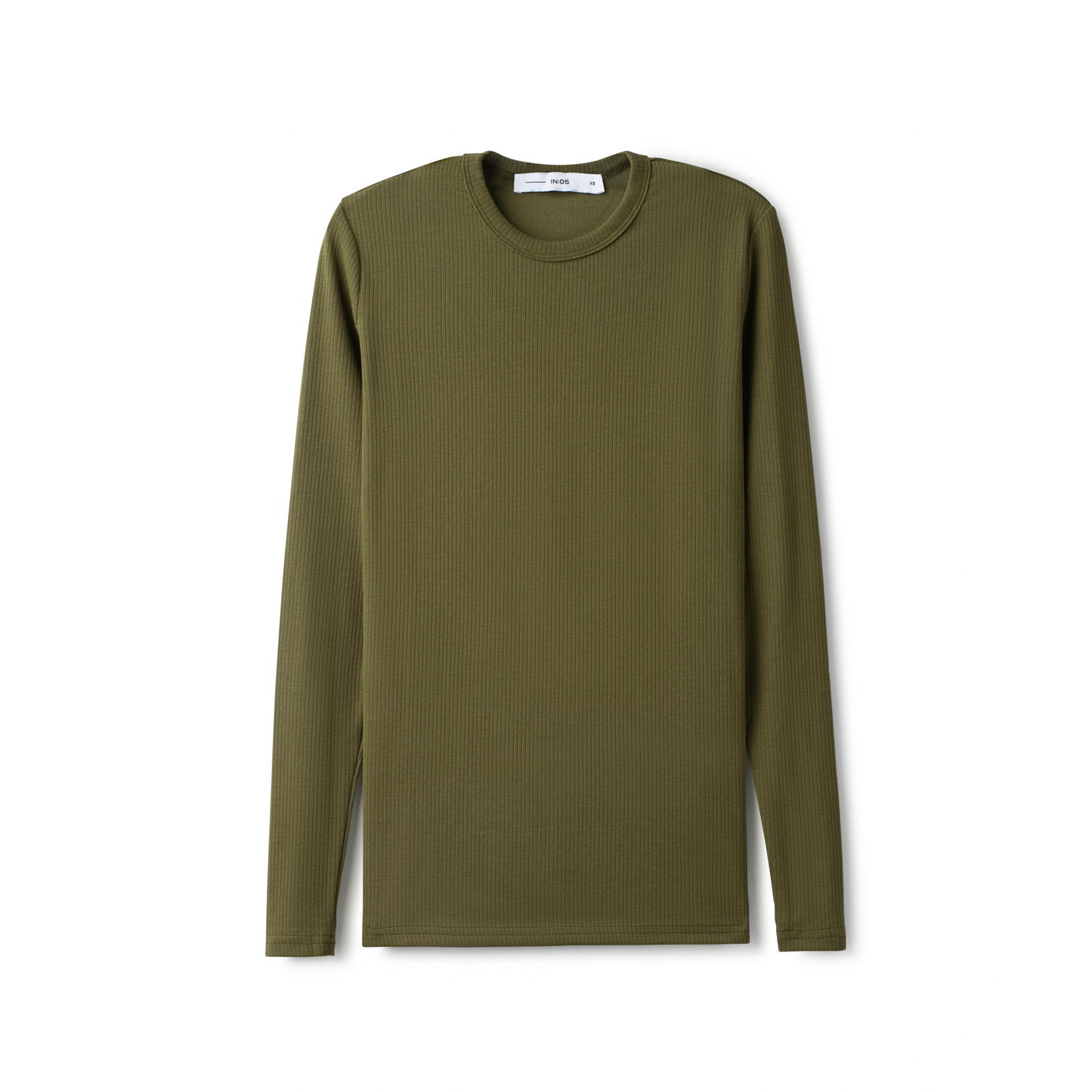 Signature Ribbed Tee IN: Olive