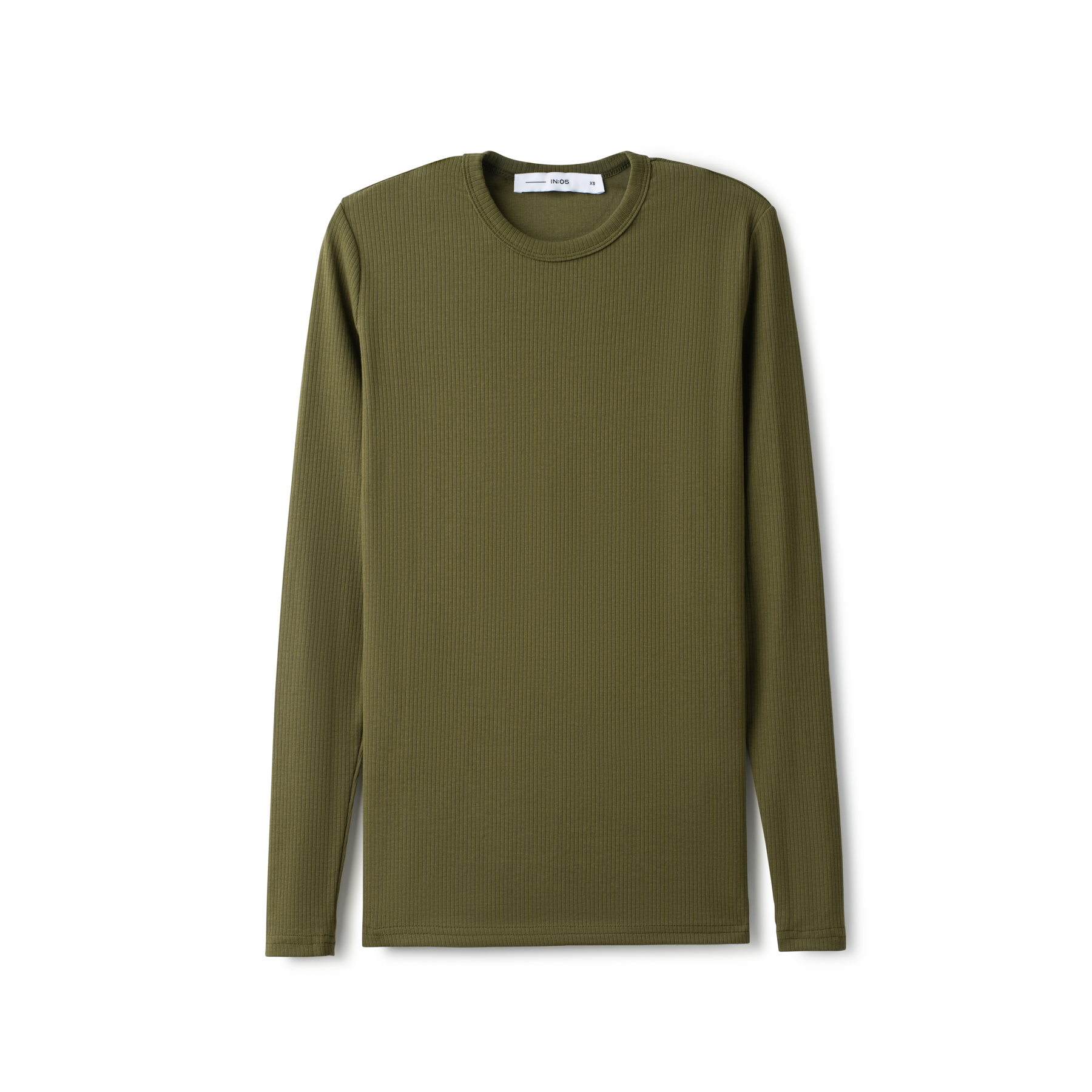 Signature Ribbed Tee IN: Olive