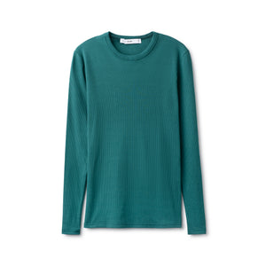 Micro-Ribbed Tee IN: Teal