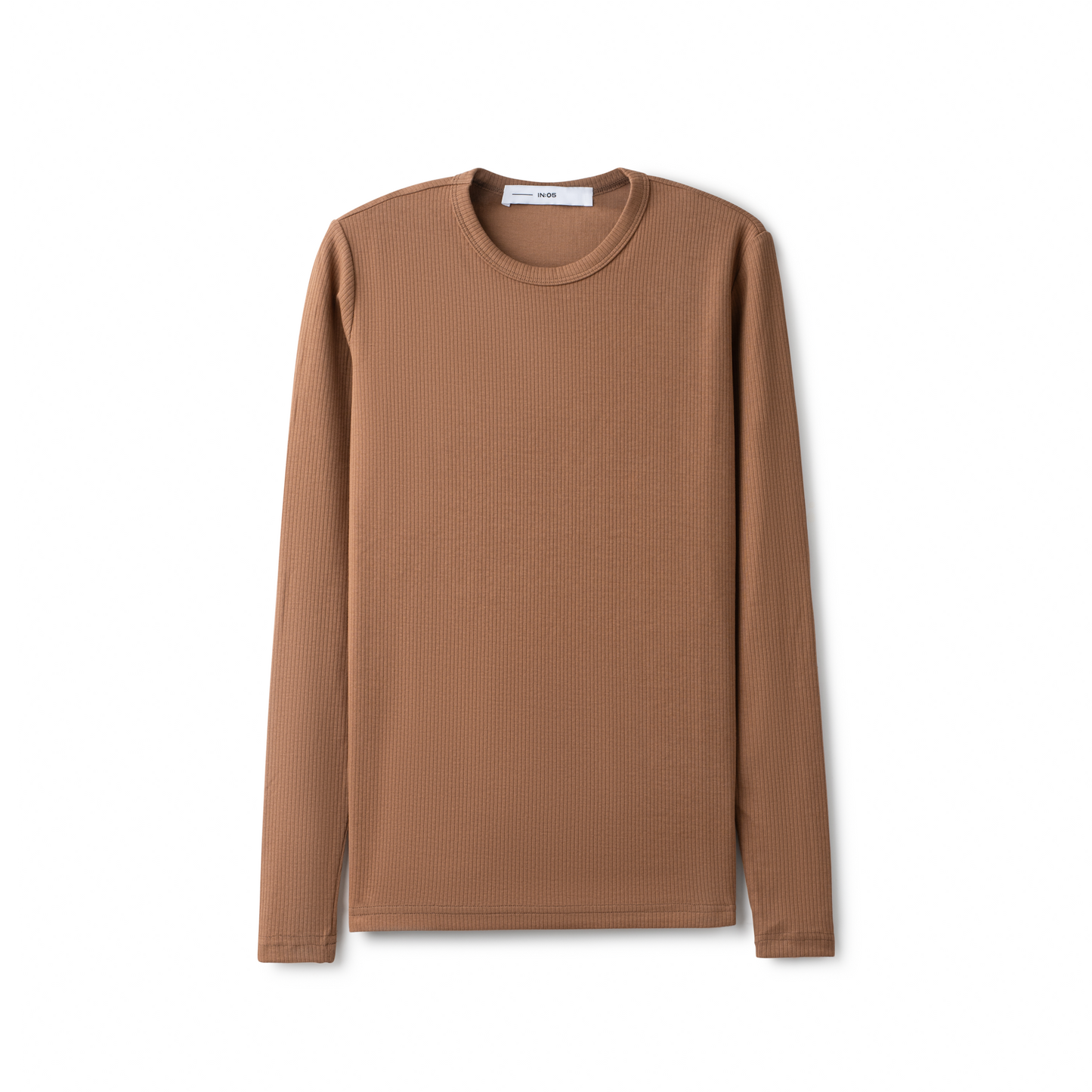 Signature Ribbed Tee IN: Mocha