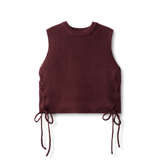 Vest Tie In: Burgundy