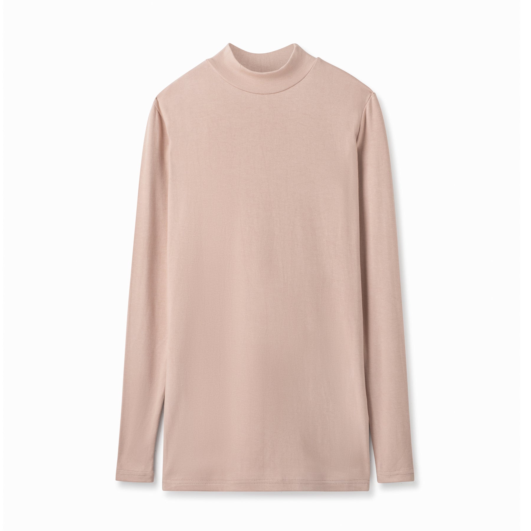 Modal Mockneck Tee IN: Blush