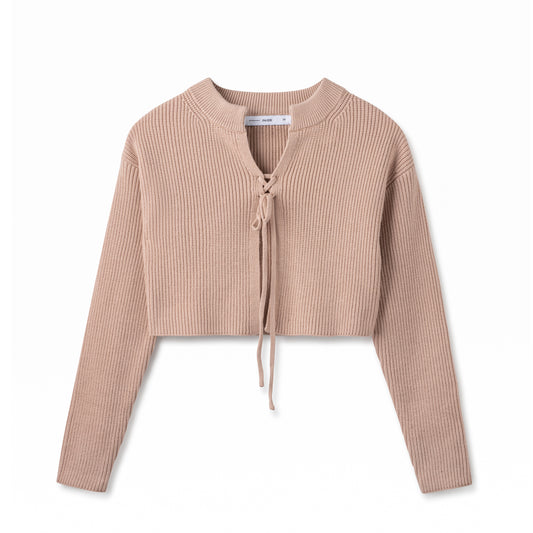 Crop Cardigan In: Blush