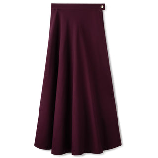 Basic Circle Skirt In: Plum