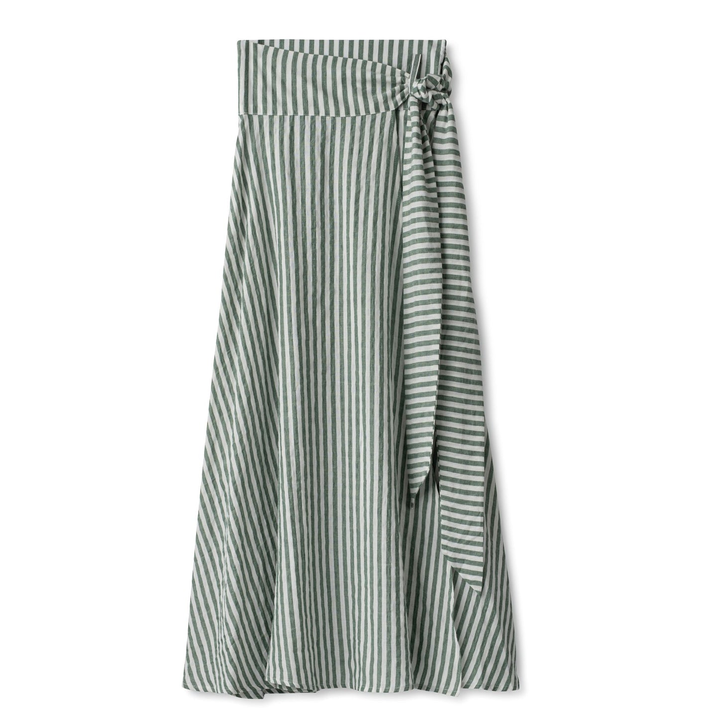 High Wasited Wrap Skirt IN: Green White