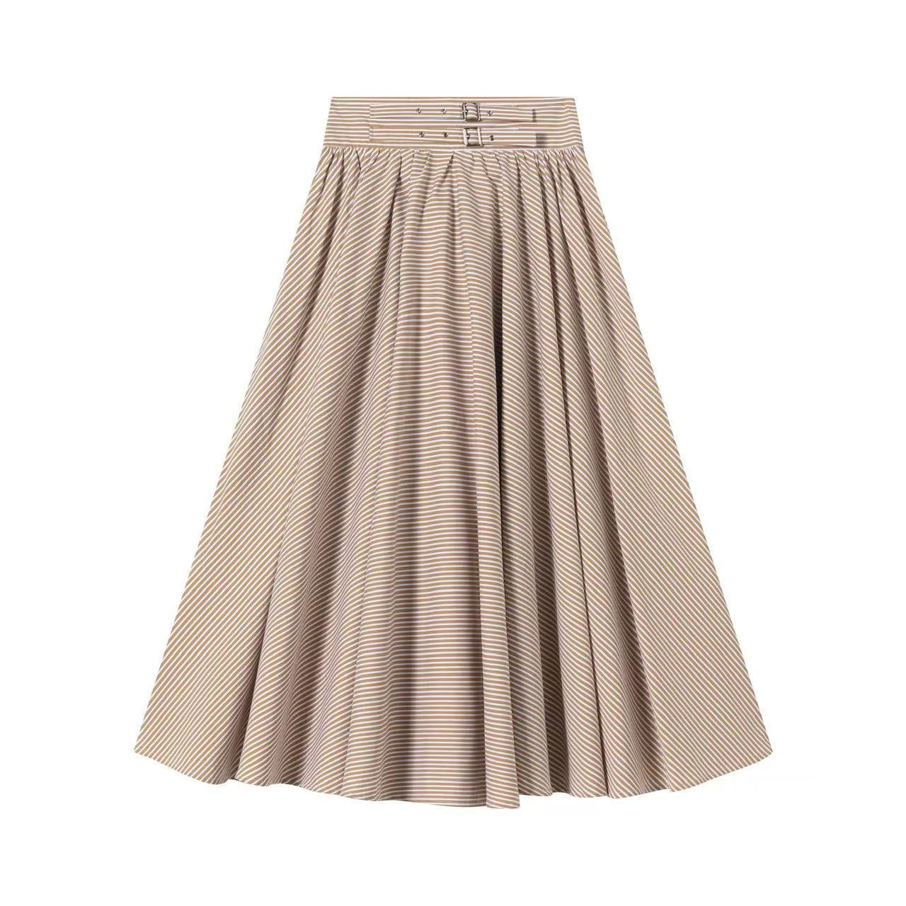 Double Buckle Skirt IN:Stripe