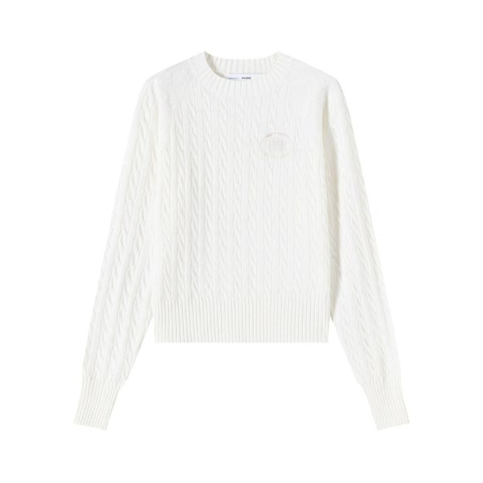 Signature Cable Sweater IN:Ivory