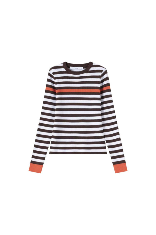 Knit Sweater IN:Brown Stripe
