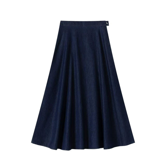 Summer Circle Skirt IN:Blue Denim