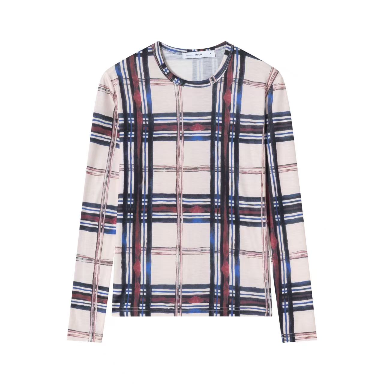 Signature Tee IN:Pink Plaid
