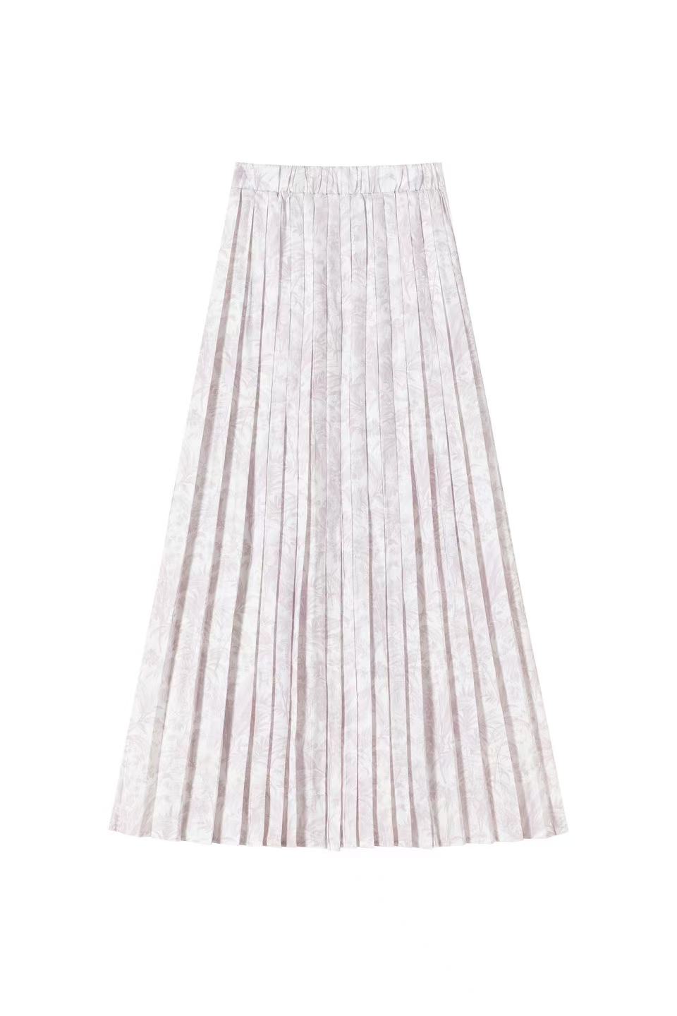 Pleated Skirt IN:Dusty Rose Floral