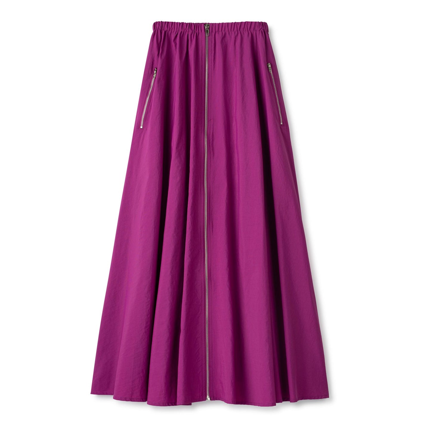 Zipper Inspired Skirt IN: Magenta