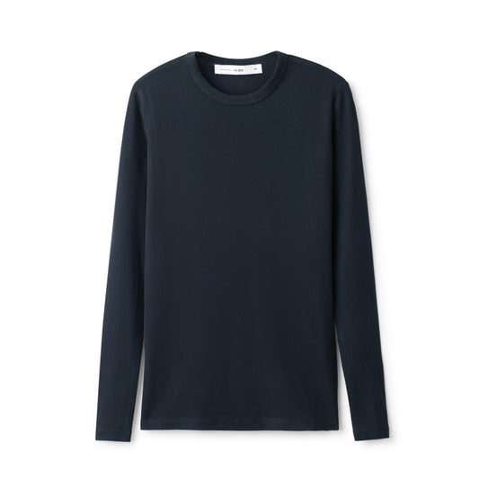 Signature Ribbed Tee IN: Navy
