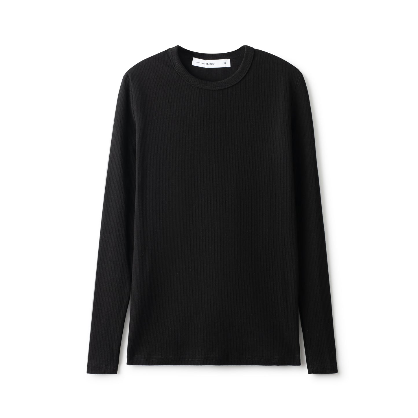 Signature Ribbed Tee IN: Black