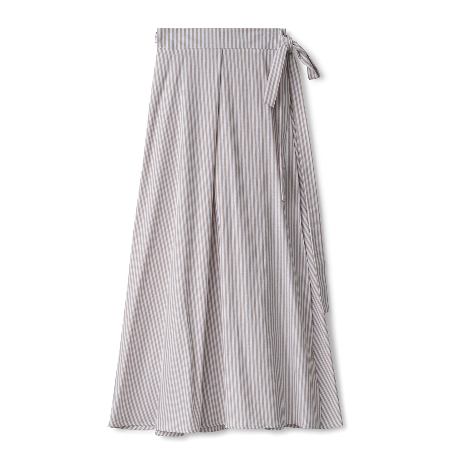 Wrap Tucked Skirt IN: Beige White