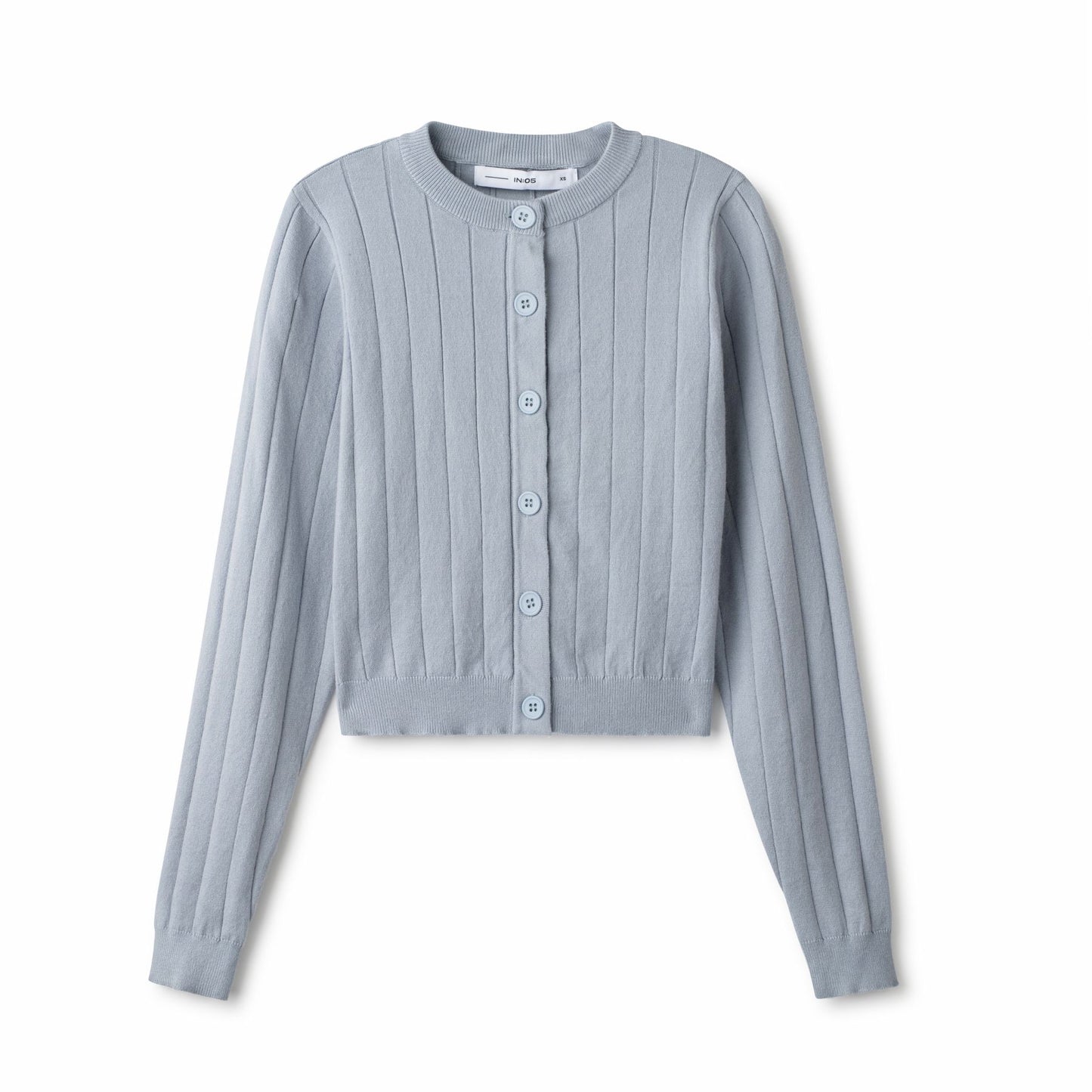 Wide Ribbed Cardigan IN: Light Blue