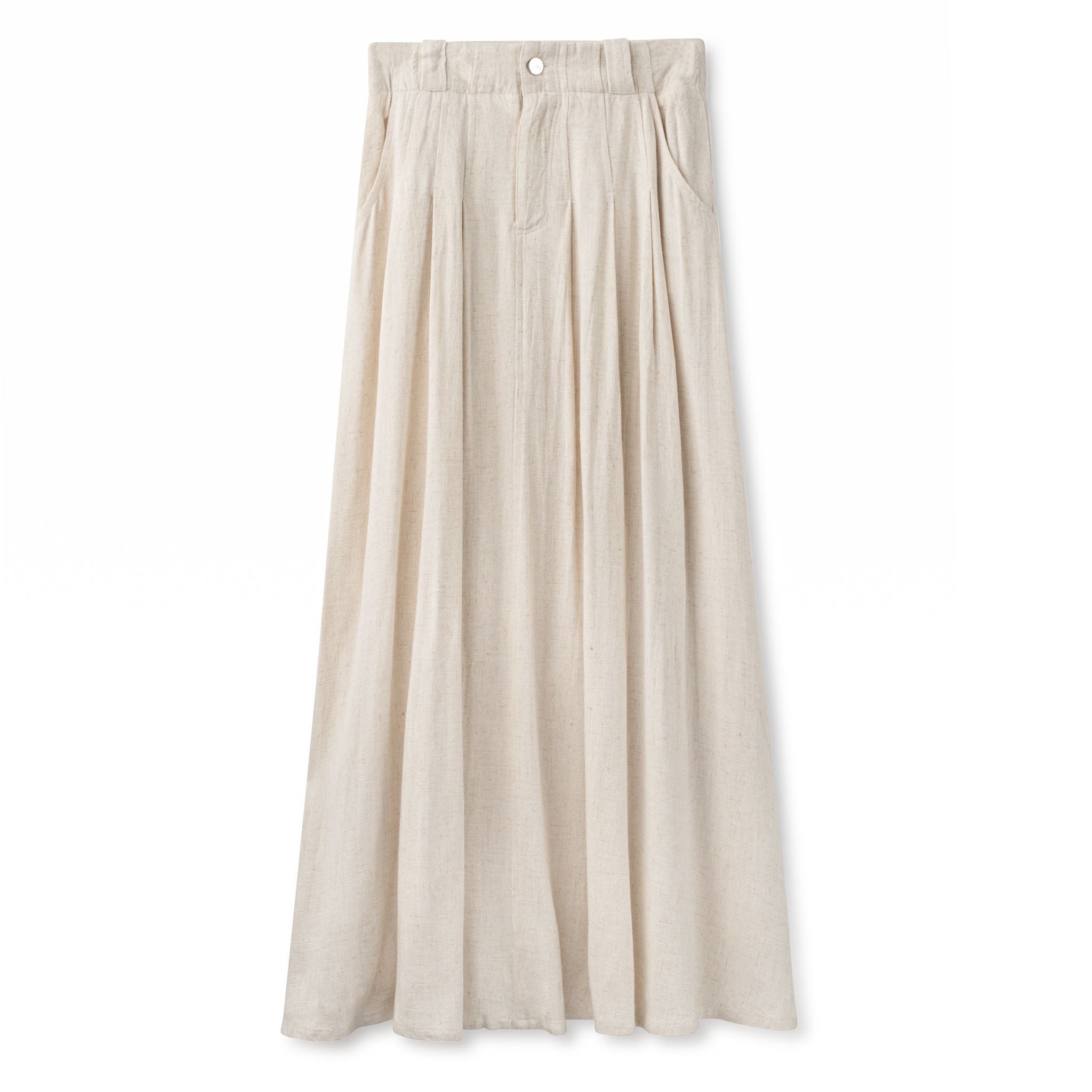 Soft Linen Skirt IN: Vanilla