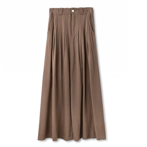 Soft Linen Skirt IN: Brown