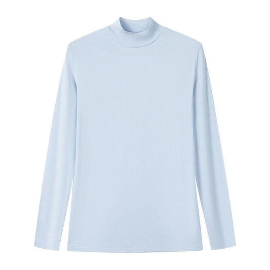 Modal Mockneck IN: Light Blue