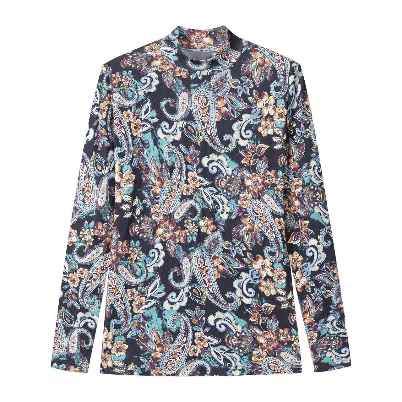 Print Mockneck IN: Paisley