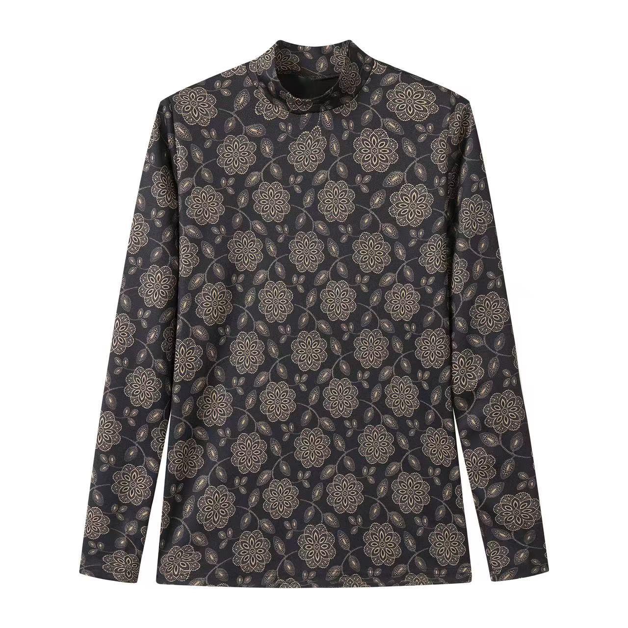 Print Mockneck IN: Floral